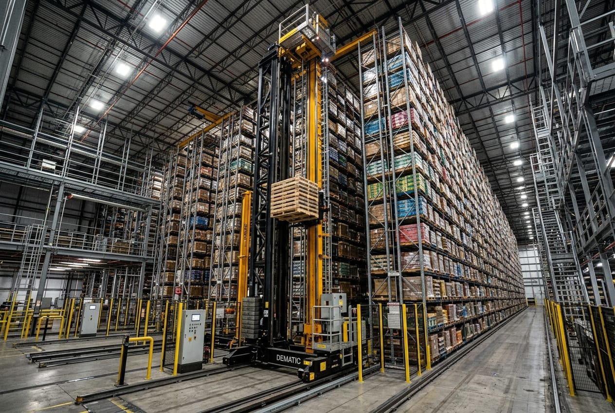 Automated High-Bay AS/RS Clad-Rack Tower